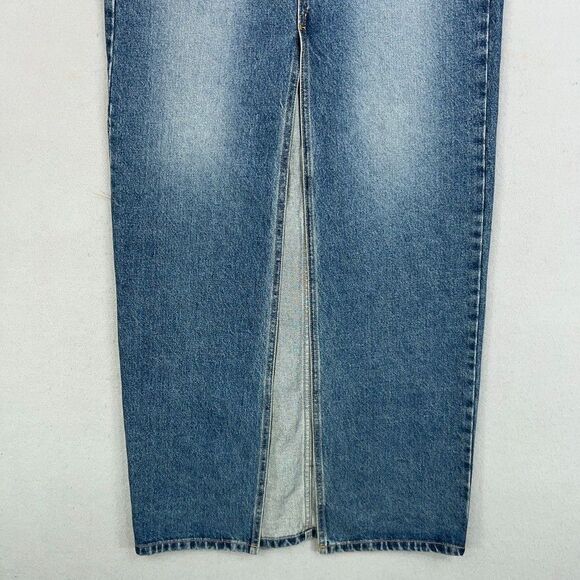 The Frankie Shop Skirt Womens Small Blue Jean Denim Button Fly Pencil Maxi Texas - Picture 4 of 16